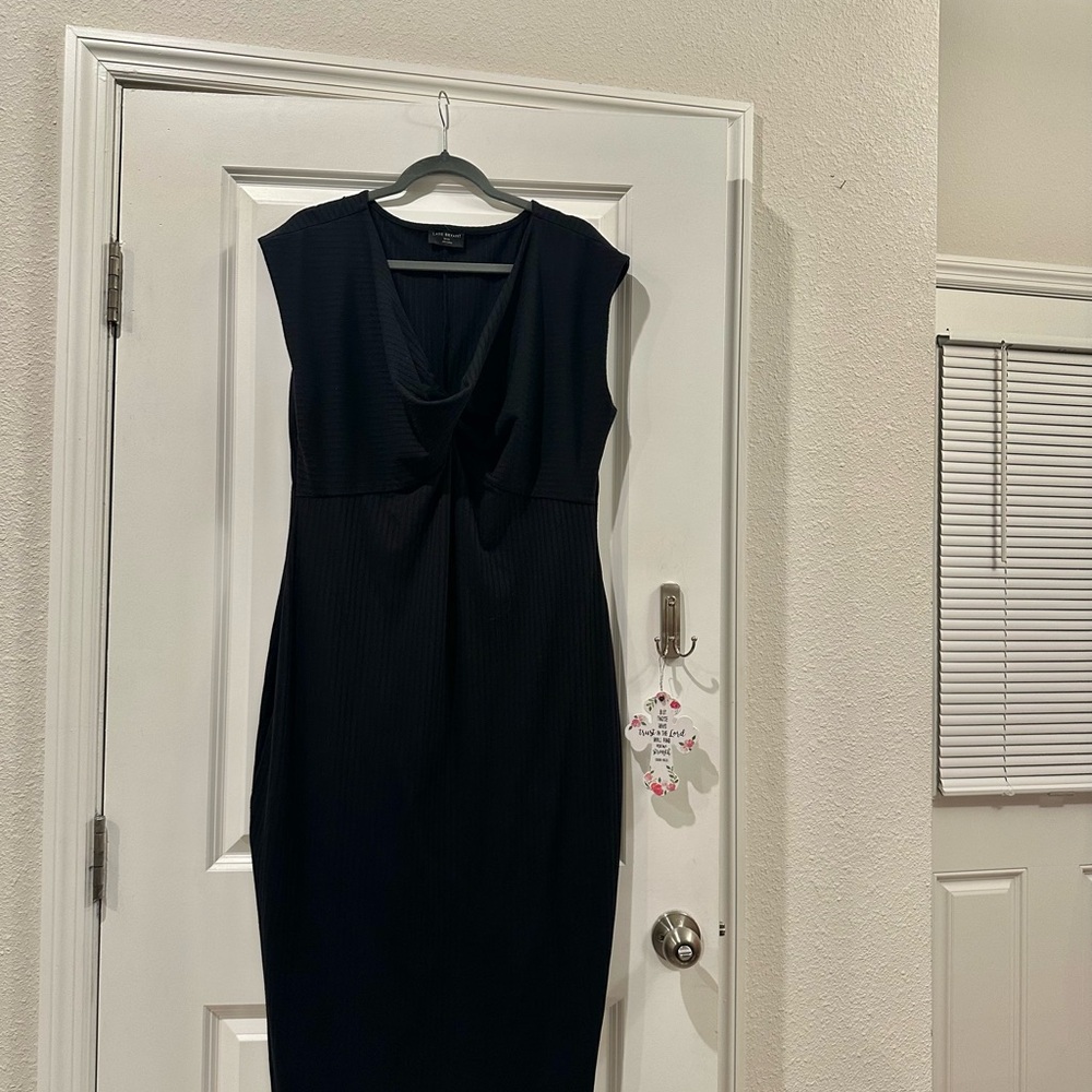 Lane Bryant Black Midi Dress